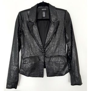 Black Sequined Blazer